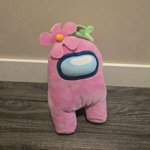 Among Us Pink with Flower Plush